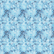 Flowers  Tie & Dye Pareo aus Baumwollvoile Marineblau 