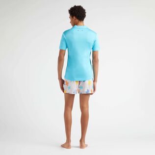 Polo en tencel homme uni Horizon vue portée de dos