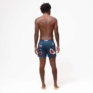 Men Stretch Swim Shorts Passion - Vilebrequin x Deux Femmes Noires Goa back worn view