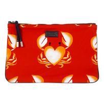 Zipped Beach Pouch St Valentine 2020 Medicis red front view
