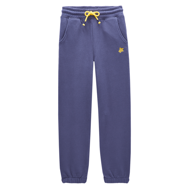 Boys Cotton Jogger Pants Solid - Pant - Gaetan - Blue - Size 2 - Vilebrequin