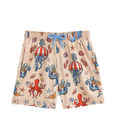 Boys Stretch Swimwear Aqua Circus - Vilebrequin for St. Regis Pink champagne vista frontal