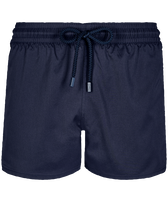 Men Swim Trunks Solid Navy front view