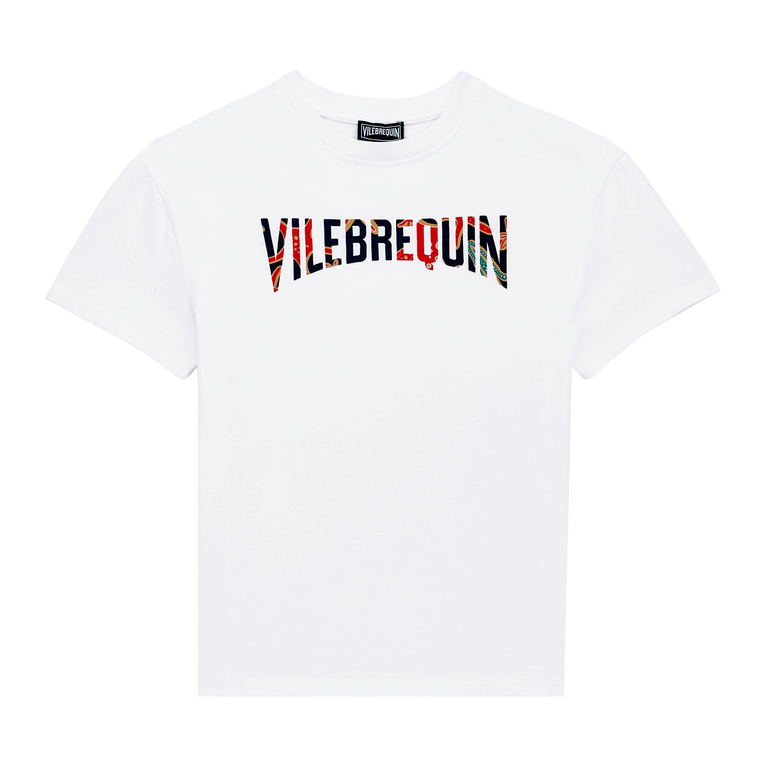 Boys Cotton T-shirt Holistarfish - Tee Shirt - Gabin - White - Size 6 - Vilebrequin