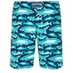 男士 Requins 3D 长款游泳短裤 Navy 后视图