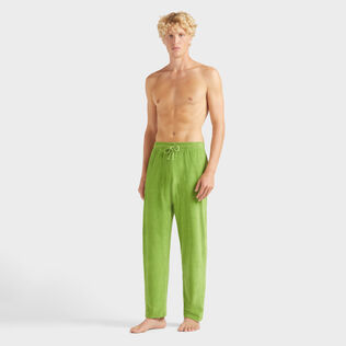 Men Terry Pants Solid Camouplage front worn view