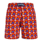 Men Swim Trunks Micro Poulpes Poppy red back view