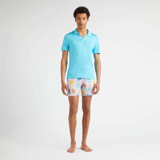 Polo en tencel homme uni Horizon vue portée de face