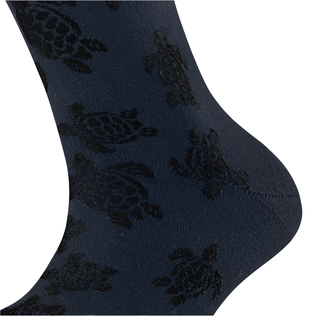 Women Socks Ronde des Tortues - Vilebrequin x Falke Navy details view 4