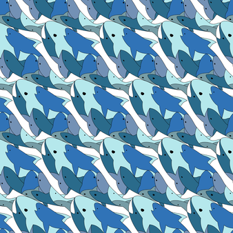 Pantaloncini mare uomo Shark All Around Thalassa stampe