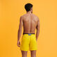 Men Swim Trunks Bicolor Solid Bicolore Sun back worn view