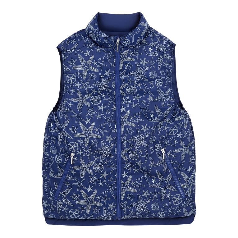 Unisex Reversible Jacket Starlettes Bicolores - Jacket - Verglas - Blue - Size XXXL - Vilebrequin