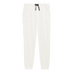 Men Jogger Cotton Pants Solid Off white front view