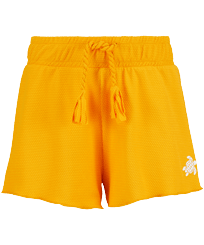 Short Enfants Textured Solid Tournesol vue de face