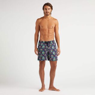 Men Swim Shorts Landscape Turtles Midnight front worn view