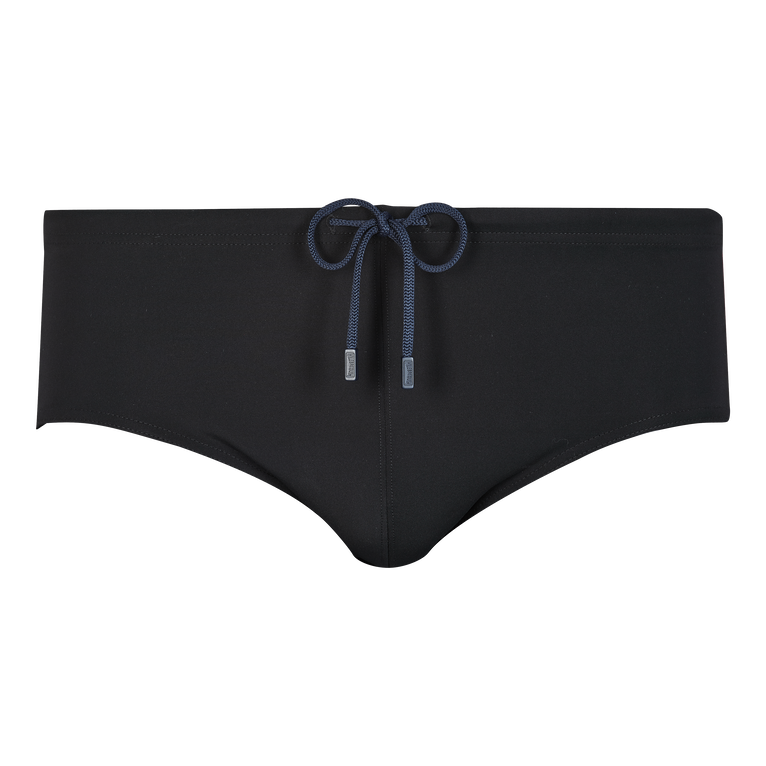 Bañador Slip Ajustado De Color Liso Para Hombre - Traje De Baño - Nuage - Negro