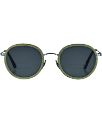 Lunettes de soleil bois de tulipier - VBQ x Shelter Olivier vue de face
