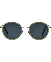 White Tulipwood Sonnenbrille für Damen und Herren – VBQ x Shelter Olivier Vorderansicht