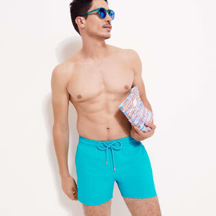 Men Stretch Swim Trunks Solid Curacao details view 2