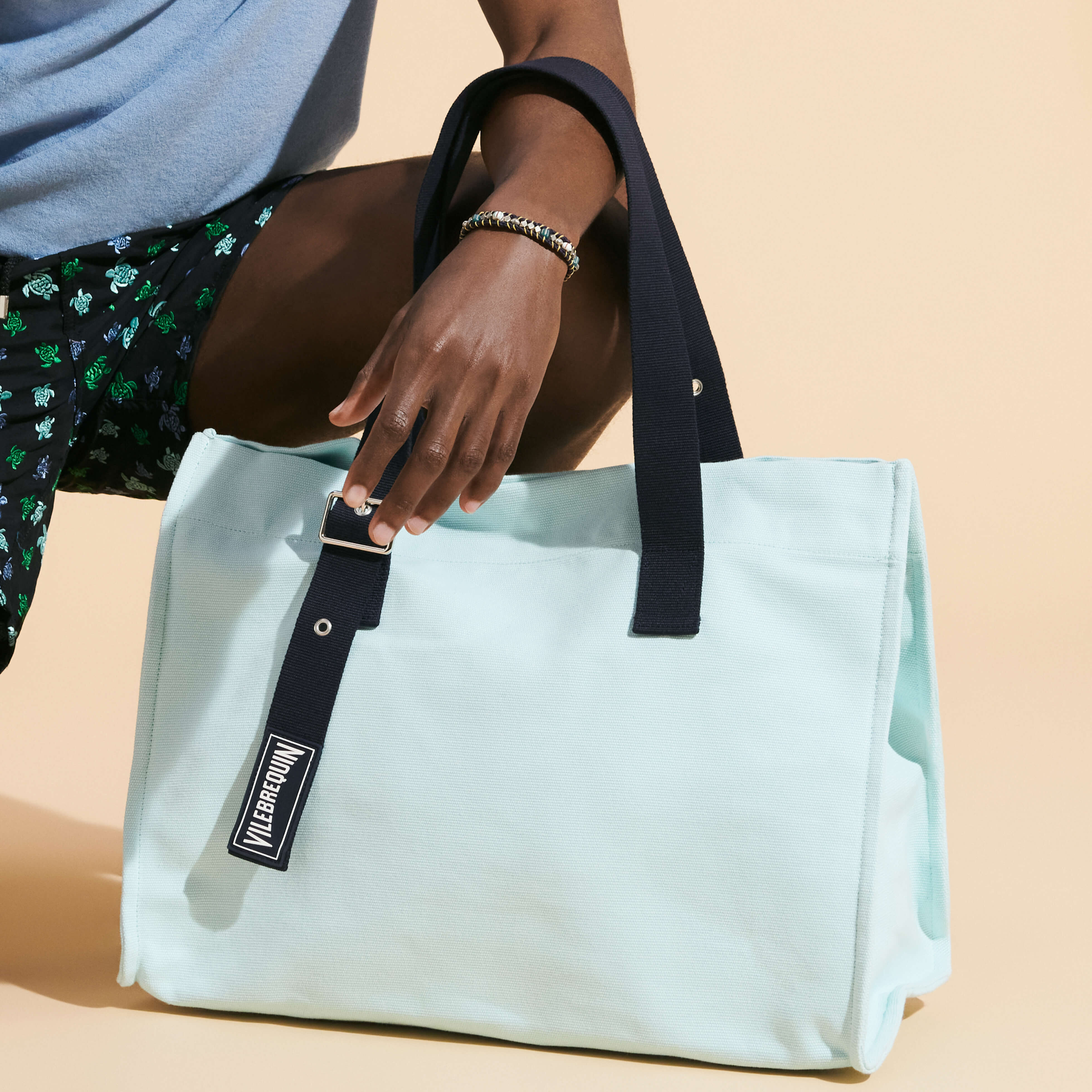 Big Cotton Beach Bag Solid