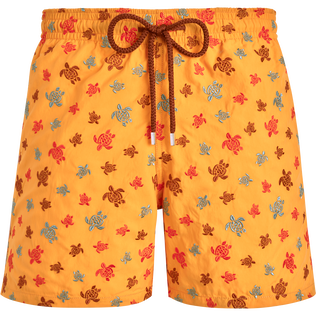 Men Swim Shorts Embroidered Ronde des Tortues - Limited Edition Corn 正面图