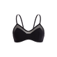 Solid BH-Bikinioberteil für Damen Schwarz Vorderansicht