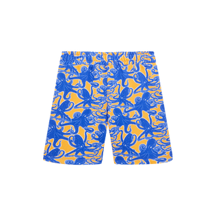 Octopus All Over Bermudashorts aus Baumwolle für Jungen Mango Rückansicht