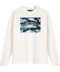 Requins 3D T-Shirt aus Baumwolle für Herren Off white Vorderansicht
