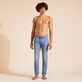 男士 Tropical Turtles 五口袋牛仔长裤 Light denim w3 正面穿戴视图