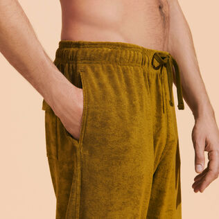Pantaloni unisex in spugna tinta unita Corteccia dettagli vista 2
