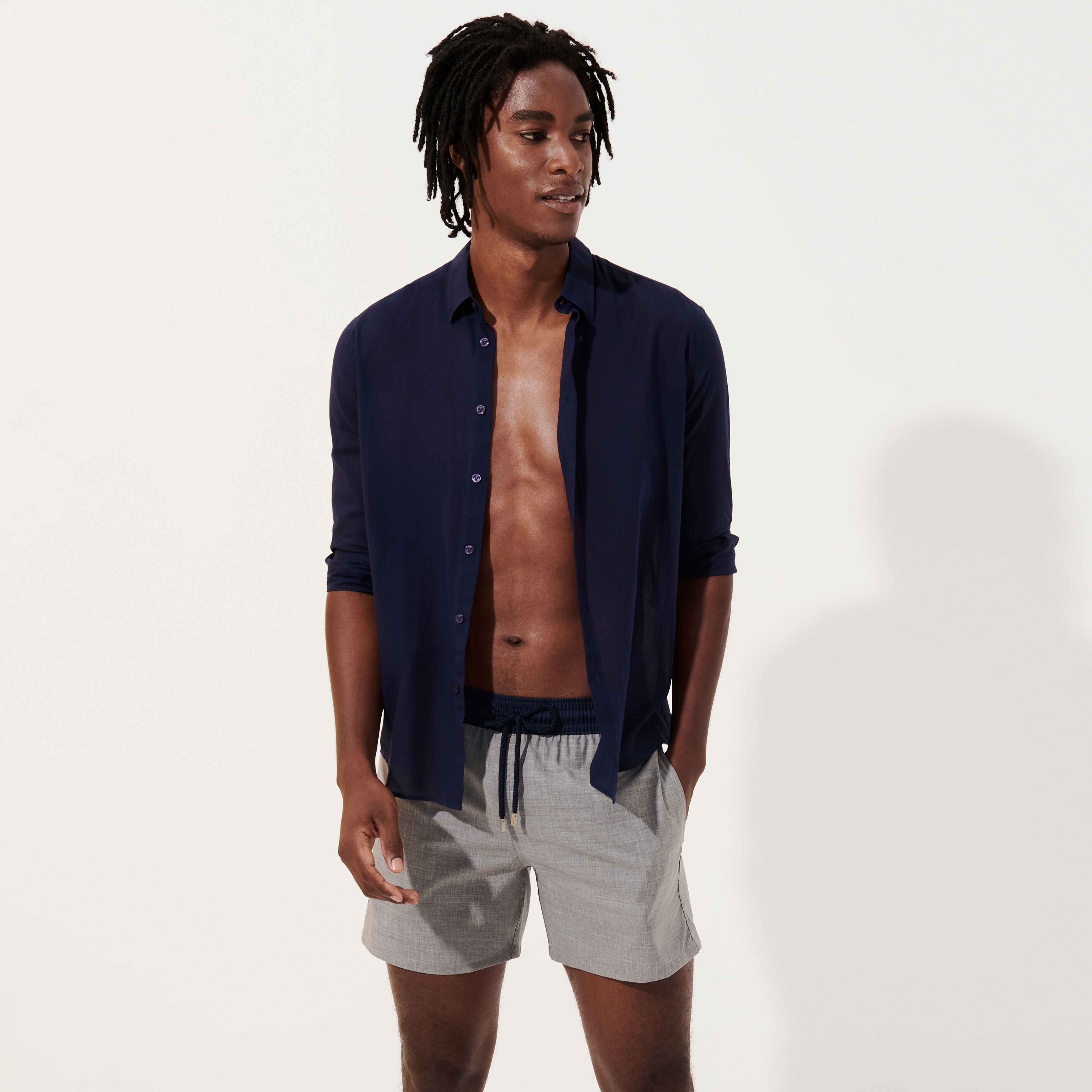 Short de Bain Homme en Laine Super 120 Vilebrequin x Woolmark