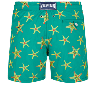 Starfish Dance Badeshorts mit Stickerei für Herren – Limitierte Serie Linde Rückansicht