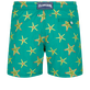 Men Swim Shorts Embroidered Starfish Dance - Limited Edition Linden back view