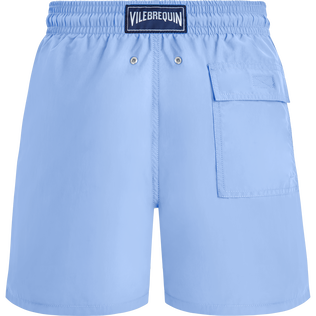 Men Swim Shorts Solid Flax flower back view