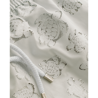 Men Swim Trunks Ronde des tortues Jacquard White details view 1