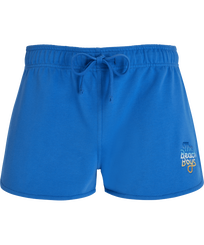Donna Shorty Stampato - Shorts donna Gradient Embroidered Logo - Vilebrequin x The Beach Boys, Earthenware vista frontale