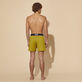 Bañador de lana para hombre Super 120' Sunflower vista trasera desgastada
