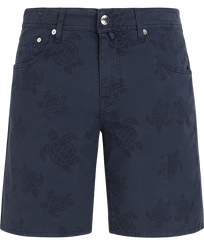 Ronde Des Tortues Bermudashorts für Herren Marineblau Vorderansicht
