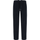 Men Corduroy Large Lines Jogging Pants Solid Navy front view