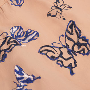 Pantalón corto de baño con bordado Disco Butterfly para mujer Blush detalles vista 4