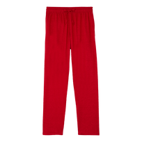 中性纯色亚麻平纹布长裤 Moulin rouge 正面图