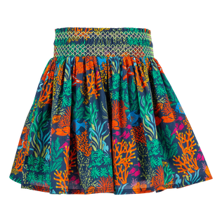 Girls Skirt Fonds Marins Multicolores Navy back view