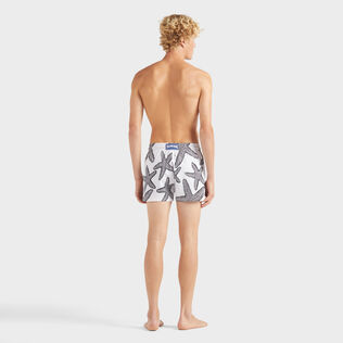 Men Short Swim Shorts Starlette White back worn view