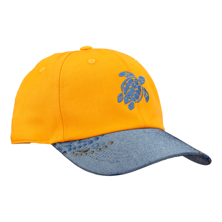 Vilebrequin Men Cotton Printed Cap Vendôme Turtles - Capilla - Yellow - Size OSFA
