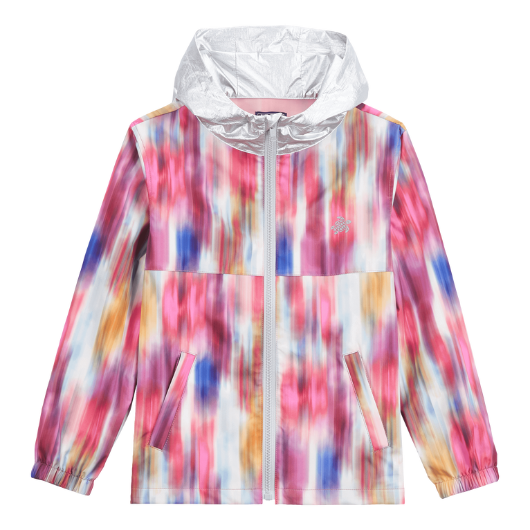 Chaqueta Cortavientos Con Capucha Y Estampado Ikat Para Niña - Jersey - Gama - Multi