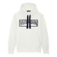 Men Cotton Hoodie Sweatshirt Solid Off white front view