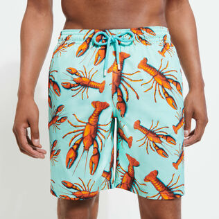 Costume da bagno uomo elasticizzato lungo Lobster Laguna vista indossata posteriore