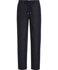 Men Denim Jogging Pants Dark denim w1 front view