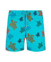 Men Embroidered Swim Trunks Ronde Des Tortues - Limited Edition Curacao front view