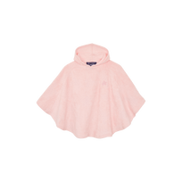 Jacquard Turtles Frottee-Poncho für Babys Peony Vorderansicht